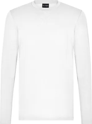 Produktbild von Funktionsshirt uni, langarm, weiß, M : weiß : M : 95% Polyester 5% Elasthan 180gm²