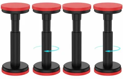 Obrázek produktu pro Podpěra teleskopická pro nábytek, nylon, nosnost 100 kg, výškově nastavitelná, rozsah 18-45 cm