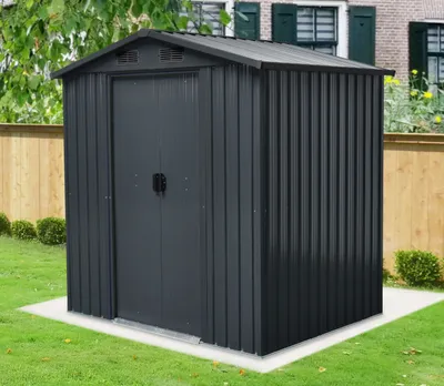 Produktbild von Gartenhaus Satteldach S 194 x 110 cm anthrazit