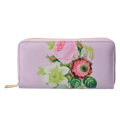 Image de Portefeuille Juleeze JZPU0004-03 rose et vert, 10 x 19 cm