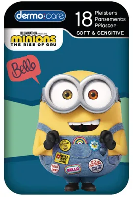 Produktbild von Dermo Care Minions pleisterblikje (18 stuks)