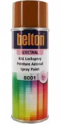 Image de Peinture Aérosol Spectral Brillant 400ml Ral 8001 Brun Terre De Sienne - Belton Auto-k