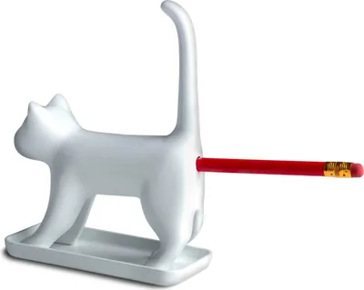 Produktbild von Miauende Bleistiftspitzer Katze in weiß