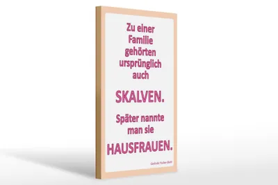 Produktbild von Holzschild Spruch 20x30cm Zu einer Familie gehörten