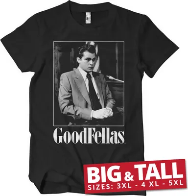 Produktbild von Goodfellas - Hill in Court Big & Tall T-Shirt - 5XL - Black