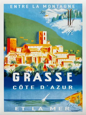 Imagen del producto de Grasse - Costa Azul - Póster/Cartel de 30x40 cm