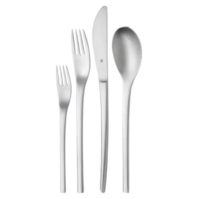 Produktbild von WMF Corio Besteckset 6 Personen, 24 teilig, Monobloc-Messer, Cromargan Edelstahl mattiert, spülmaschinengeeignet