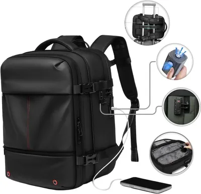 Imagen del producto de CarryQuest® - Mochila de vacío Zen Pro Mini, 48 litros, compartimento para portátil, color