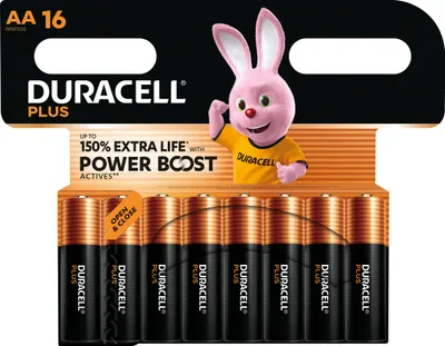 Immagine prodotto di Duracell Plus Boost AA (MN1500/LR6) CP16  Batterie AA Blister 16