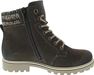 Imagen del producto de Remonte: Zapatos y botas para mujer, botas con cordones, color gris, estilo casual