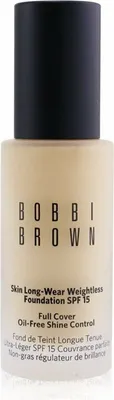 Produktbild von Bobbi Brown Skin Long-Wear Weightless Foundation SPF 15, Flasche, Creme, Feuchtigkeitsspendend, Licht, Gelb, Beige