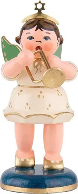 Produktbild von Engel mit Trompete (6,5cm) von Hubrig Volkskunst