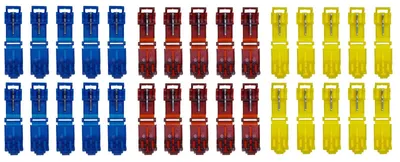 Produktbild von baytronic 30x T-Schnellverbinder 10x blau, 10x rot, 10x gelb