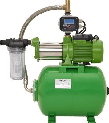Produktbild von CHM GmbH Hauswasserwerk 24 L 10.000 L/h, Gartenpumpe Edelstahl 2100 Watt 7,8 Bar einstellbarer Druckschalter/Trockenlaufschutz