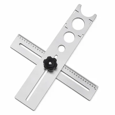 Obrázek produktu pro 360° otočný lokátor otvorů v obkladech z nerezové oceli, lokátor otvorů v obkladech 25 mm, nářadí na obklady – CERASPOT