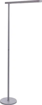 Produktbild von BELIANI LED-Stehlampe Silber Metall 186 cm Langes Kabel mit Schalter Eckig Bogenlampe Industrie Design Wohnzimmer Ausstattung Beleuchtung