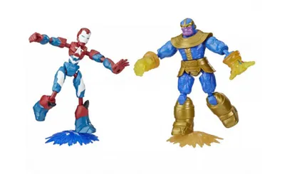 Image de Avengers Bend and Flex Figurines double pack