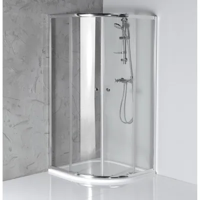 Obrázek produktu pro Čtvrtkruhový sprchový kout ARLETA 900x900 mm, R550, čiré sklo