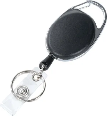Produktbild von INF 5 Stück Einziehbarer Schlüsselanhänger, Zinklegierung Schlüsselrolle mit Gürtelclip