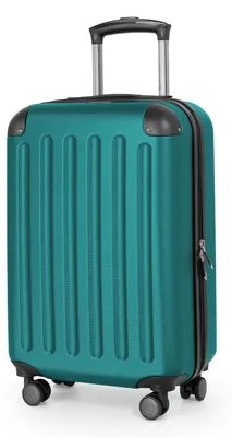 Image de Hauptstadtkoffer - Spree - Bagage à main léger 55x35x20 cm, valise rigide avion trolley cabine, valise de voyage 4 roulettes doubles - 2,3 kg - 33L,Aquagrün