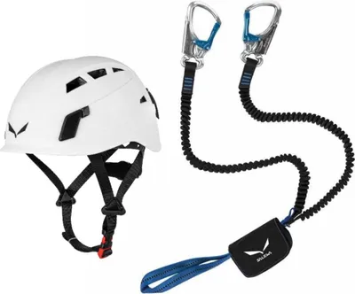 Zdjęcie produktu dla Hamulec via ferrata Salewa Premium Attac + kask Salewa Toxo