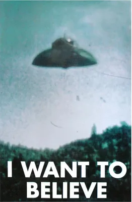 Produktbild von UFO Poster I Want To Believe  + Ü-Poster