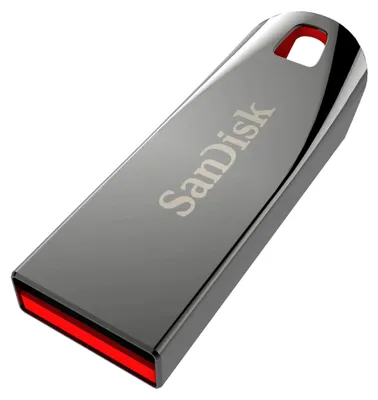 Produktbild von SanDisk CRUZER FORCE, 64 GB, USB Typ-A, 2.0, Ohne Deckel, Metallisch
