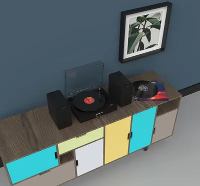 Produktbild von JAM The Sound Stream+ Plattenspieler - Schwarz