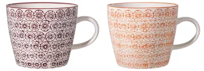 Kaffeetassen-Set, 2er-Pack, Keramik, ø 9,5 x H 8 cm, 280 ml