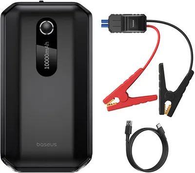 Obrázok produktu pre Jumpstarter Baseus Power Starter booster 10000mAh 12V (1000A / 500A) + krokodílie káble čierny (C00245501113-00)