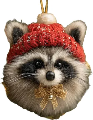Produktbild von Waldtier-Eichel-Ornamente, Acryl-Kiefernzapfen-Tier-Weihnachtsbaumschmuck, rustikale Natur-Weihnachtsdekoration für Tierliebhaber