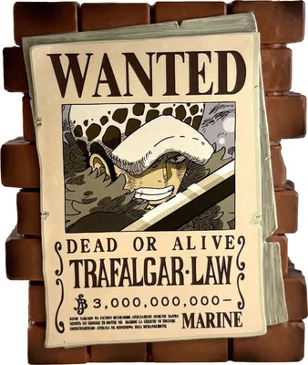Produktbild von One Piece Wanter Law Trafalgar Boxfigur, 16 cm