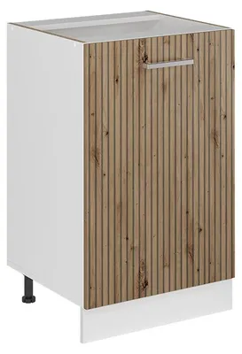 Obrázok produktu pre Kuchynská spodná skrinka Vicco R-Line Remeselný dub/biely 50 cm bez pracovnej dosky, Model 70067