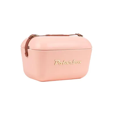 Produktbild von Kreher® Kühlbox Passive Kühltaschen Polar in Retro Vintage Design aus Kunststoff mit polystyrol (Airpop) thermische Isolierung - 20L, Coral Gold