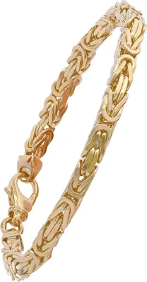 Produktbild von Goldarmband Königskette Armkette Breite 4,0mm massiv 585-14 Karat Gold