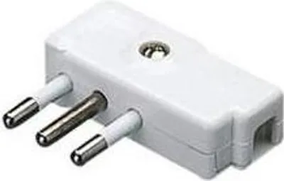 Zdjęcie produktu dla Gewiss GW28007 Elektryczna wtyczka sieciowa biała 2P