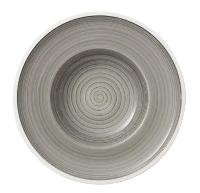 Zdjęcie produktu dla Villeroy & Boch Manufacture Gris, Talerz na zupę, Okrągły, Porcelana, Szary, Manufacture Gris, 0,3 l