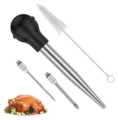 Productafbeelding van Roestvrijstalen Marinade Spuit voor Vlees en BBQ