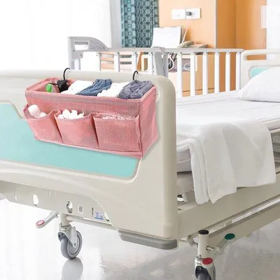 Obrázek produktu pro Úložná taška Famanu do postele – růžová