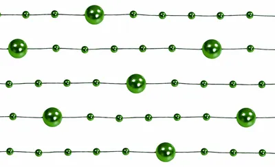 Produktbild von Perlenkette 8mm x 1,3m Kunststoff  5 Stück Grün