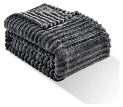 Produktbild von Flanell-Decke 200 x 150 cm, Kuschelige Sofadecke, Weiche und Warme Wohndecke für Bett und Sofa