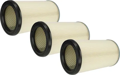 Produktbild von vhbw 3x Faltenfilter Ersatz für Kärcher 57310070, 5.731-007.0 für Staubsauger - Patronenfilter Blau Silber Weiß