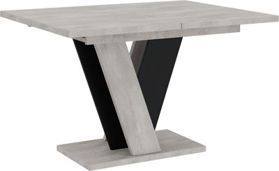 Rozkládací jídelní stůl ANDREJ - beton / černý