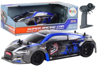 Obrázok produktu pre RC auto na diaľkové ovládanie 1:18 Gumové driftovacie kolesá modré