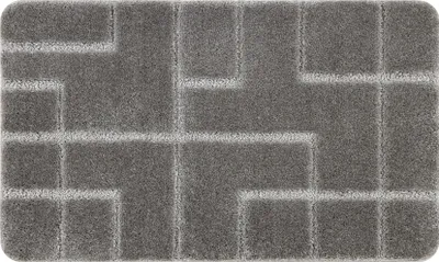 Produktbild von Badteppich SUPREME LINES, Linien, rutschfest, weich – grau Grau 50x80 cm
