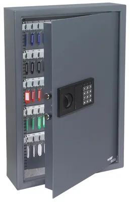 Schlüsseltresor mit 108 Haken von HMF in Anthrazit