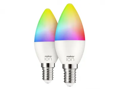 Immagine prodotto di Lampadina intelligente NICEBOY SmartBulb RGB SC-E14, set da 2