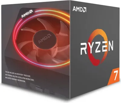 Produktbild von AMD Ryzen 7 3700X Prozessor CPU, 4GHz AM4 3.60 GHz DDR4 8 Kerne mit Kühler Wraith Prism