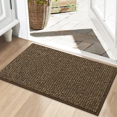 Immagine prodotto di Tappetino antiscivolo per interni, lavabile, 50 x 80 cm, color marrone