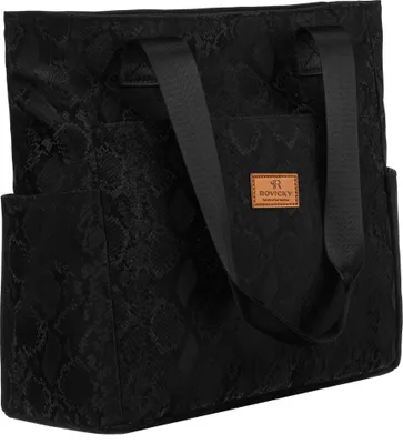 Obrázek produktu pro Rovicky dámský černý shopper z polyesteru, A4, 30x28x15 cm